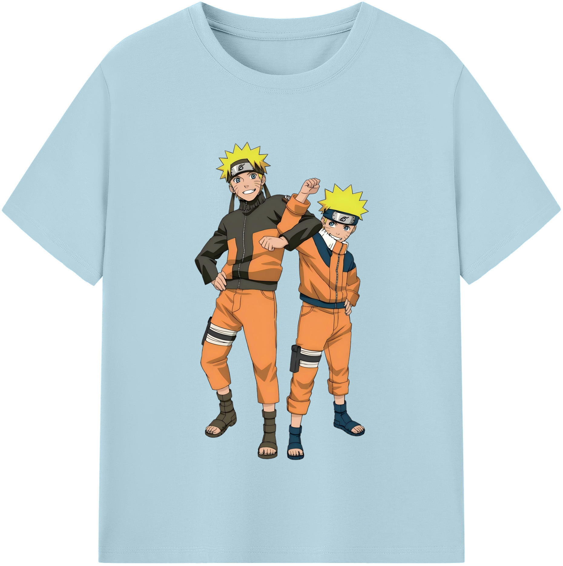 （画像用） NARUTO -ナルト- うずまき ナルト Uzumaki Naruto 綿100％半袖Tシャツ（フロントプリント）